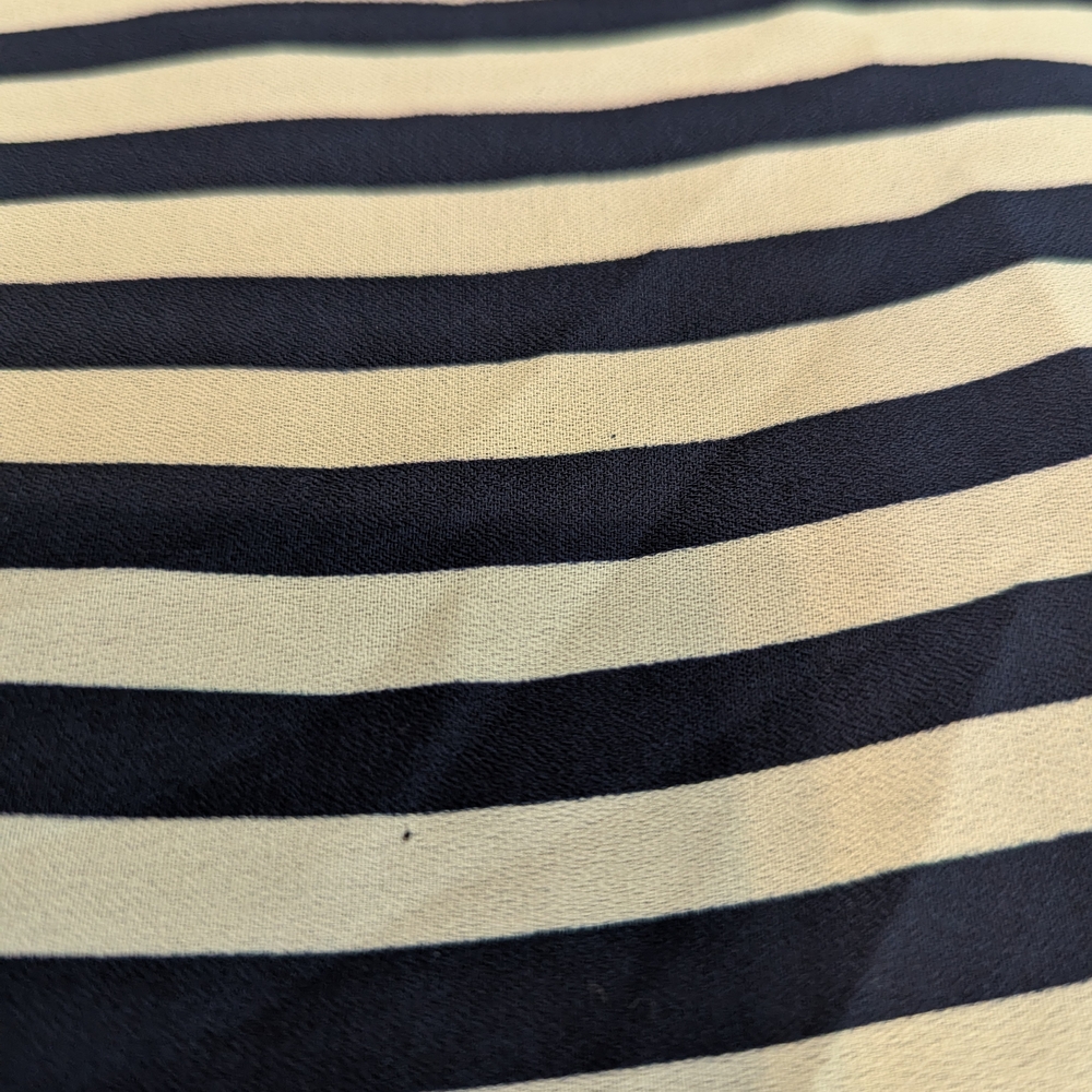 199. a.n.a Blue and White Dolman Sleeve Blouse - Picture 3 of 4